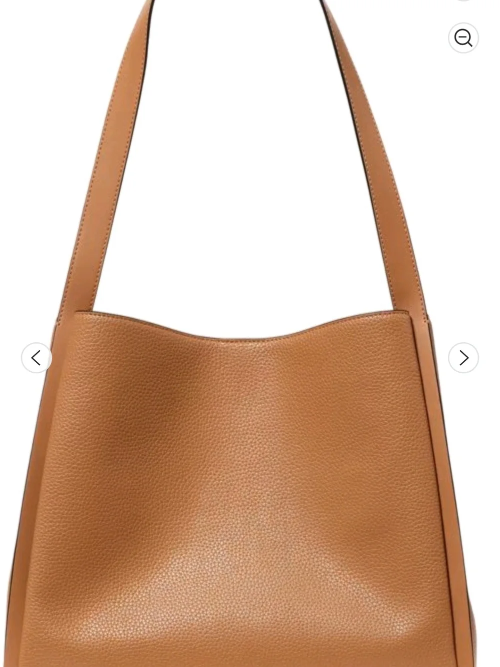 kate spade Tan Pebbled Leather Knot-Accent Shoulder Satchel